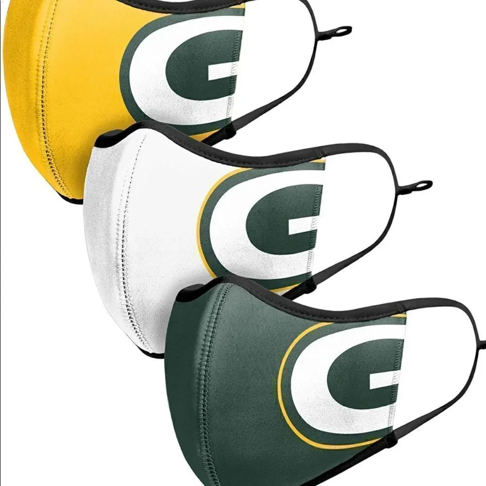 NFL Green Bay Packers high end face covers NWT